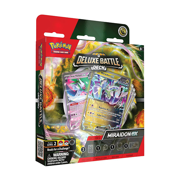 Pokemon Miraidon ex Deluxe Battle Deck (Release Date 8/23/2024)