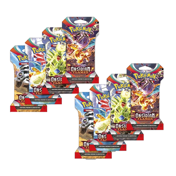 Obsidian Flames Sleeved Booster Pack [Set of 8]