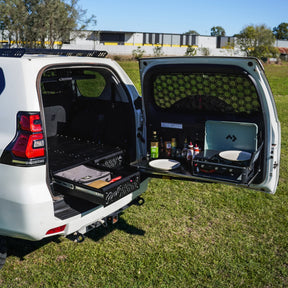 Drop Down Rear Door Table | Prado 150