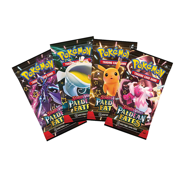 Pokemon Paldean Fates Booster Pack Art Bundle [Set of 4]