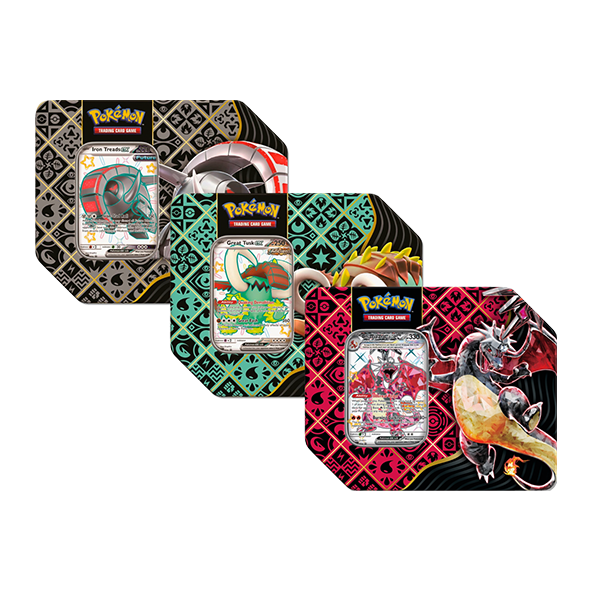 Paldean Fates Tins Set of Three (Release Date 2/9/2024)