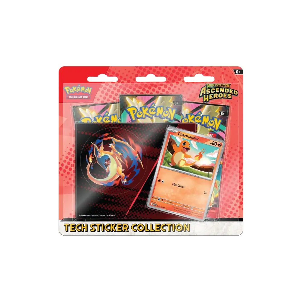 Pokemon Ascended Heroes Tech Sticker Collection Charmander