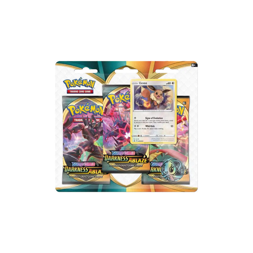 Pokemon Darkness Ablaze 3 Pack Blister [Eevee]