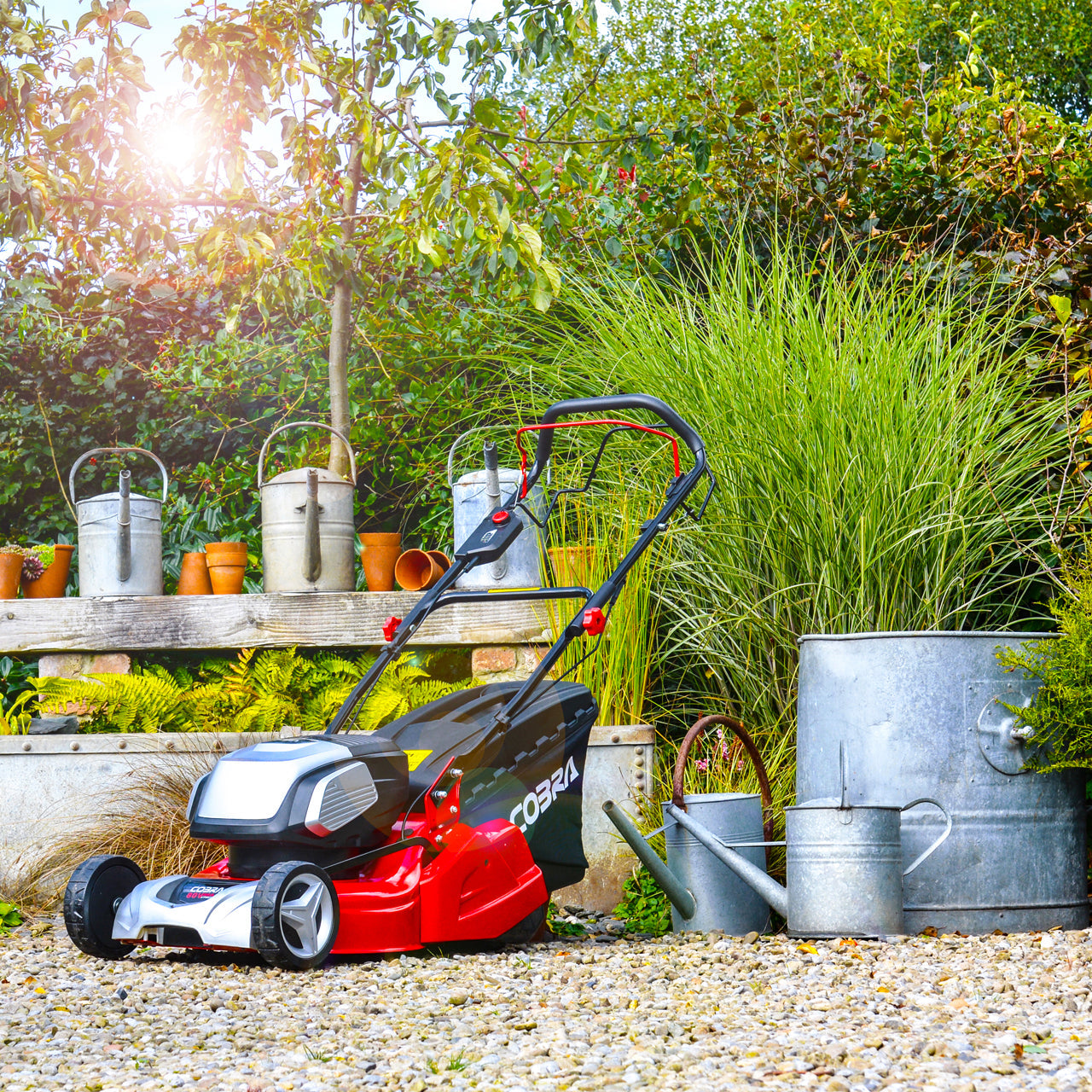 Cobra RM43SP80V 17" Twin 40v Li-Ion Lawnmower with Roller