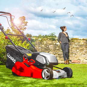 Cobra RM43SP80V 17" Twin 40v Li-Ion Lawnmower with Roller