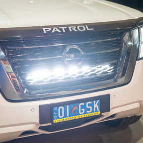 Behind The Grill Single Row Light Bar Bracket For Nissan Y62 Patrol 2010+