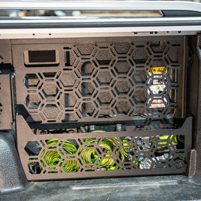 Molle Panel + Storage Pockets | Plastic Tub Liners with Factory Roller Shutter | Next Gen Ford Ranger 2022+ or  Volkswagen Amarok 23+
