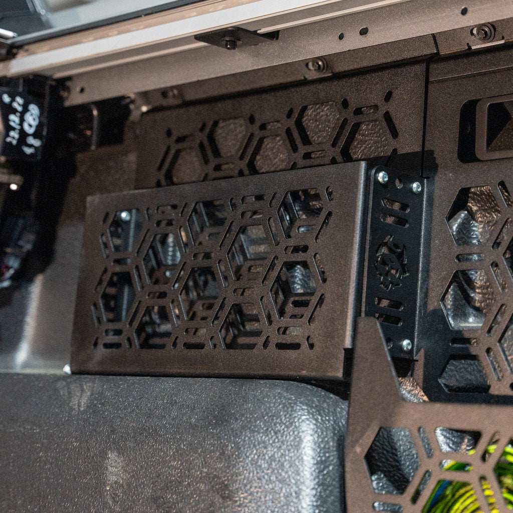 Molle Panel + Storage Pockets | Plastic Tub Liners with Factory Roller Shutter | Next Gen Ford Ranger 2022+ or  Volkswagen Amarok 23+