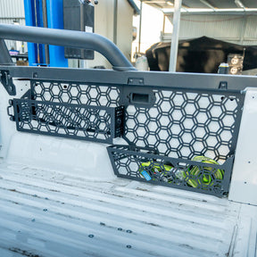 Molle Panel + Storage Pockets | Spray in Tub Liner | Next Gen Ford Ranger or Raptor 2022+ or Volkswagen Amarok 23+