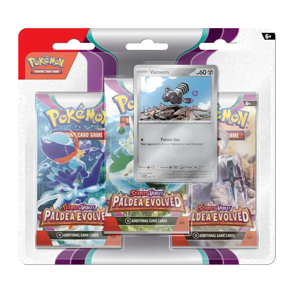 Paldea Evolved 3 Pack Blister [Varoom]