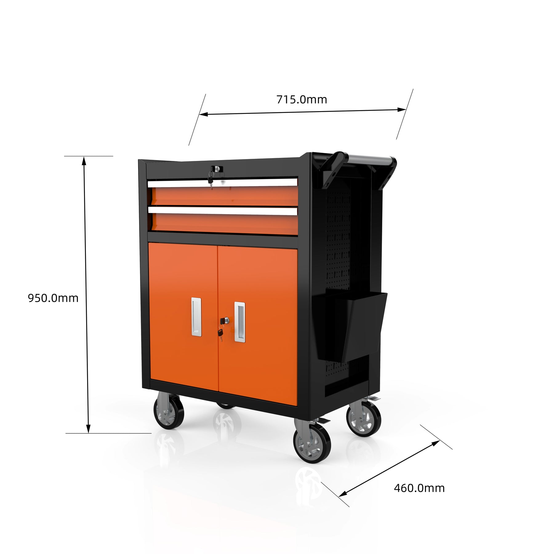 Rock RT-075 28" Steel Tool Chest with cabinet