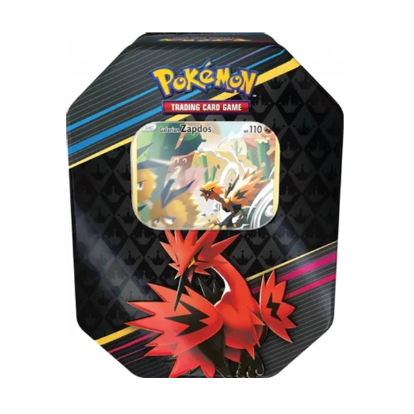 Pokemon Crown Zenith Tin Galarian Zapdos (International Version)