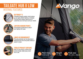 Vango Tailgate Hub II Low Drive Away Awning