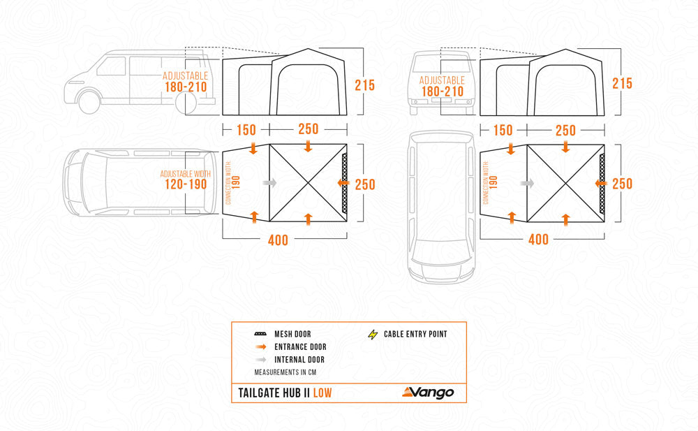 Vango Tailgate Hub II Low Drive Away Awning