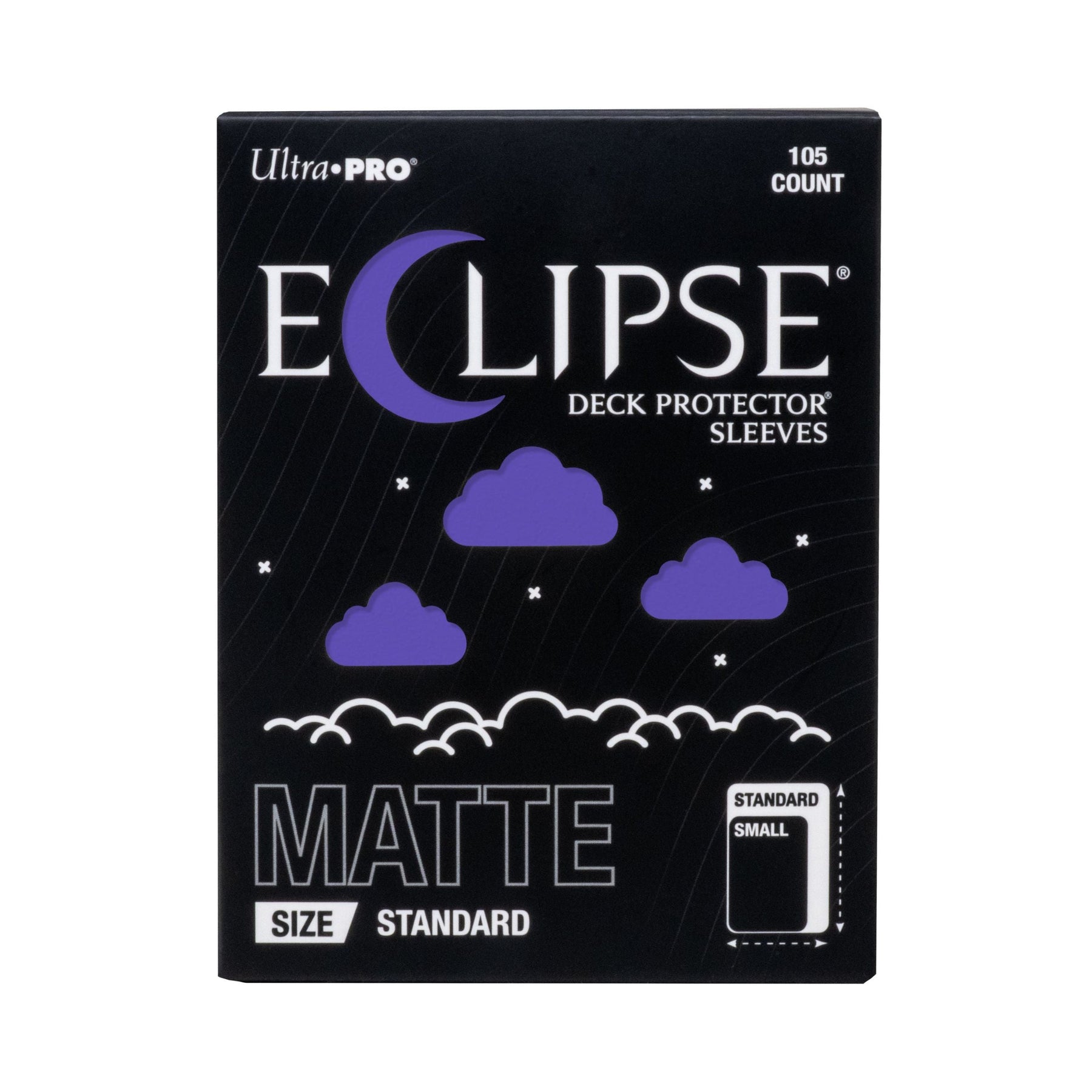 Ultra PRO Eclipse Matte Standard Size Card Sleeves 105ct Royal Purple – Durable Opaque Deck Protectors for Trading Cards, TCG, MTG, Pokémon Card Game Deck Protection (PRE-ORDER AUGUST)