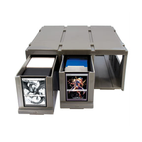 Ultra PRO PRO-Storage 3-Drawer Organizer for Trading Cards | Acid-Free, Non-PVC Card Storage Box with 9 Dividers | Holds Sleeved Cards, Toploaders & ONE-TOUCH Cases | Stackable Storage Solution (PRE-ORDER)