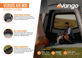 Vango Versos Air Mid Drive-Away Awning (215-255cm)