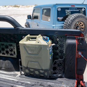 20L Jerry Can Holder Tub Mount To Suit Plastic Tub Liner For Next Gen Ford Ranger Or Raptor 2022+ / Volkswagen Amarok 2023+