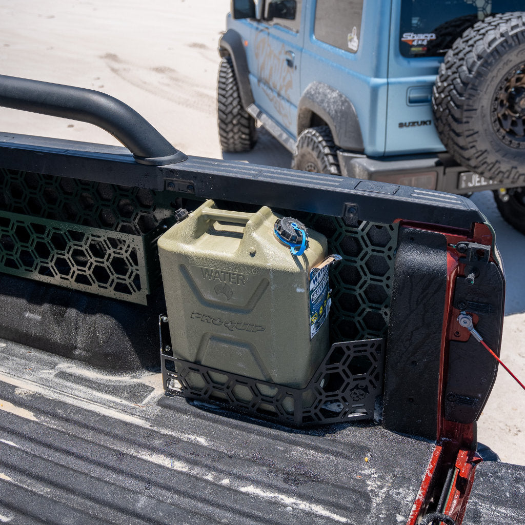 20L Jerry Can Holder Tub Mount To Suit Spray In Tub Liner For Next Gen Ford Ranger ,Raptor 2022+ or Volkswagen Amarok 2023+