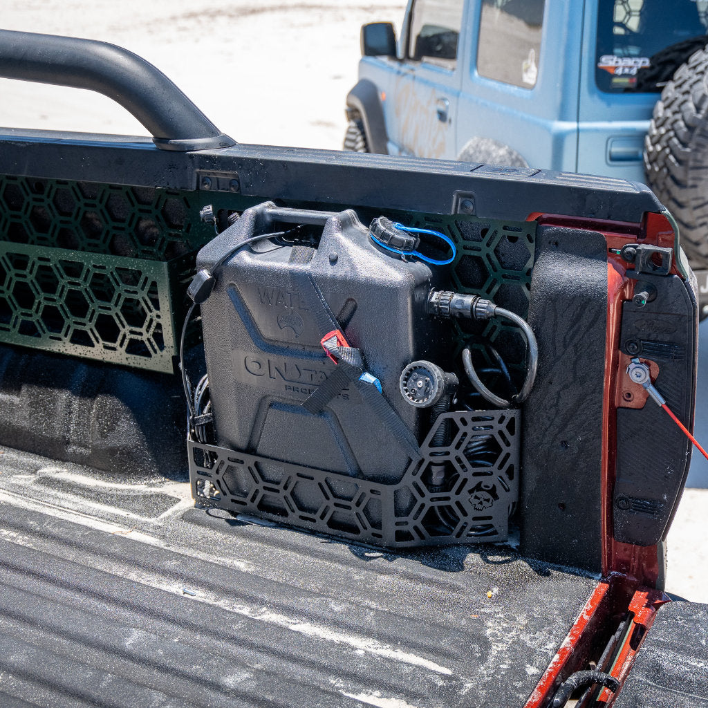 20L Jerry Can Holder Tub Mount To Suit Spray In Tub Liner For Next Gen Ford Ranger ,Raptor 2022+ or Volkswagen Amarok 2023+