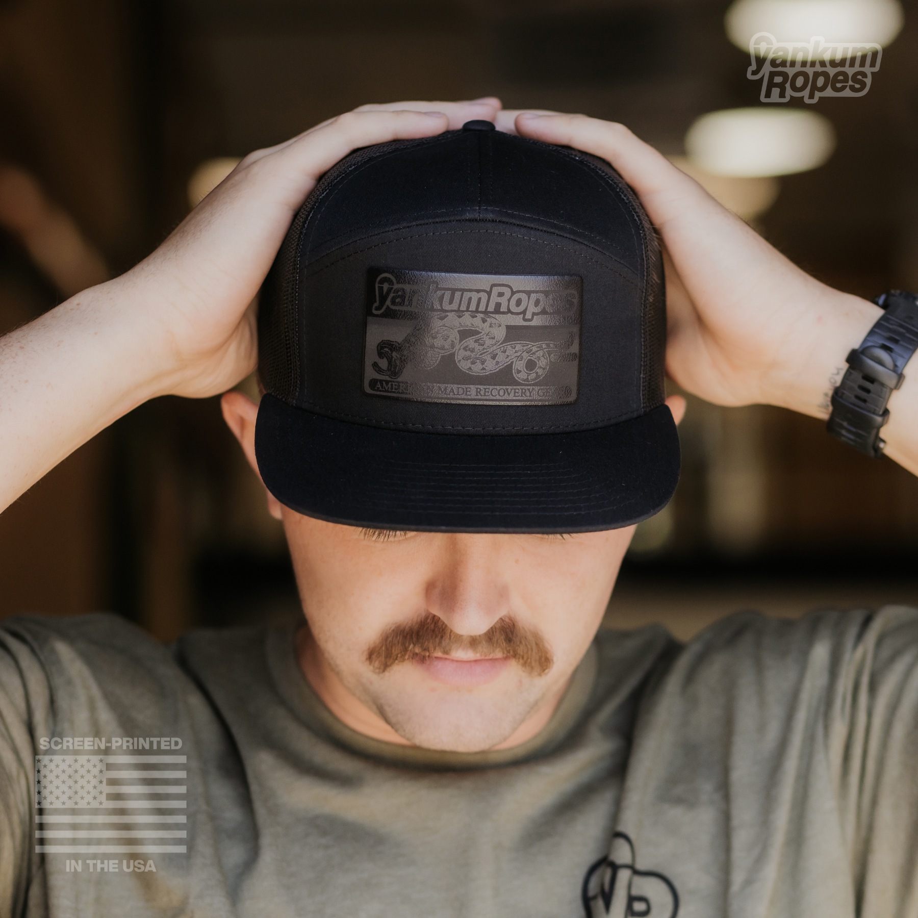 Yankum Blacked Out Patch Hat
