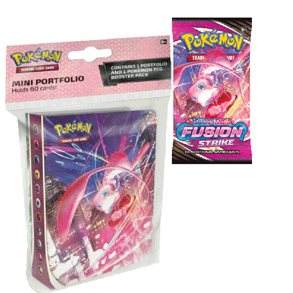 Pokemon Fusion Strike Booster Pack and Mini Portfolio Album
