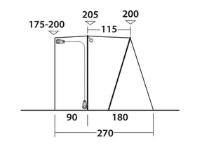 Outwell San Diego Drive Away Awning
