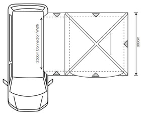 Outdoor Revolution Cayman Air High 255cm - 305cm Drive Away Awning 2026 Model