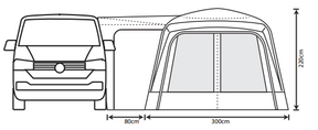 Outdoor Revolution Cayman Air Low Drive Away Awning 2026 Includes Free Footprint