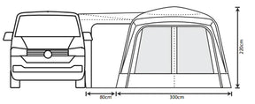 Outdoor Revolution Cayman Air High 255cm - 305cm Drive Away Awning 2026 Model