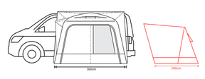Outdoor Revolution Cayman Air Midline 220cm - 255cm Drive Away Awning 2026