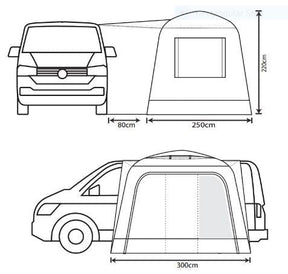 Outdoor Revolution Cayman Cuda XL F/G Awning (180-240)