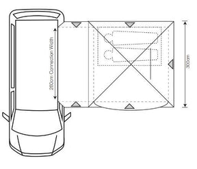 Outdoor Revolution Cayman Low (D/T) Drive Away Awning 2026