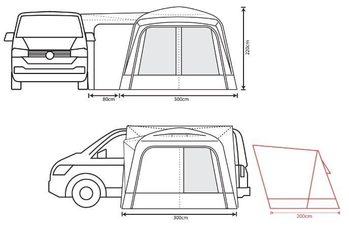 Outdoor Revolution Cayman Mid (D/T) Drive Away Awning 2025