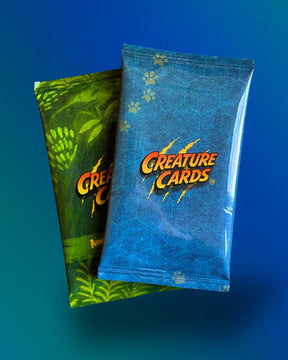 Creature Cards Series 1 Mystery Pack Bundle – 4 Packs + Collector Starter Care Kit