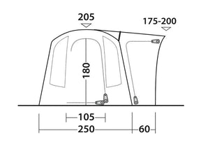 Outwell Daytona Air Drive Away Awning 2026