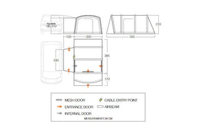 Vango Galli Pro Air Low Drive Away Awning