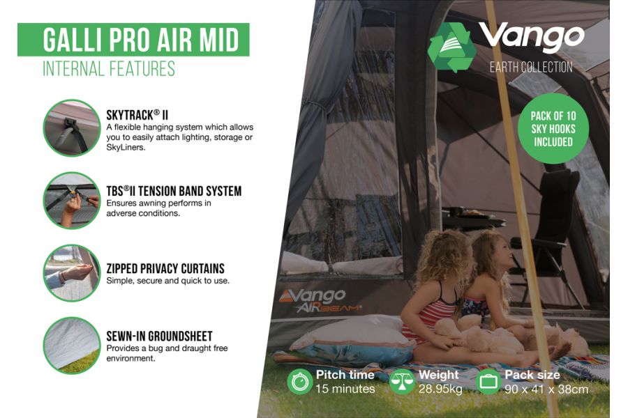 Vango Galli Pro Air Mid Drive Away Awning