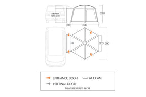 Vango HexAway Pro Air Low DriveAway Awning