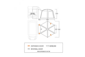 Vango HexAway Pro Air tall Drive Away Awning
