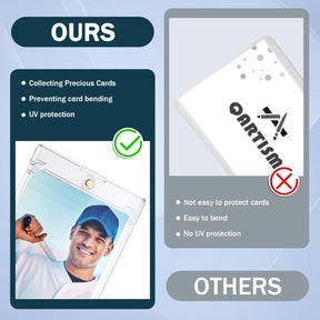 35pt Magnetic Card Holder One Touch UV Protection Display Case for Standard Trading Cards