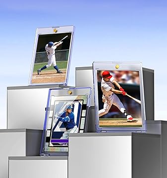 35pt Magnetic Card Holder One Touch UV Protection Display Case for Standard Trading Cards
