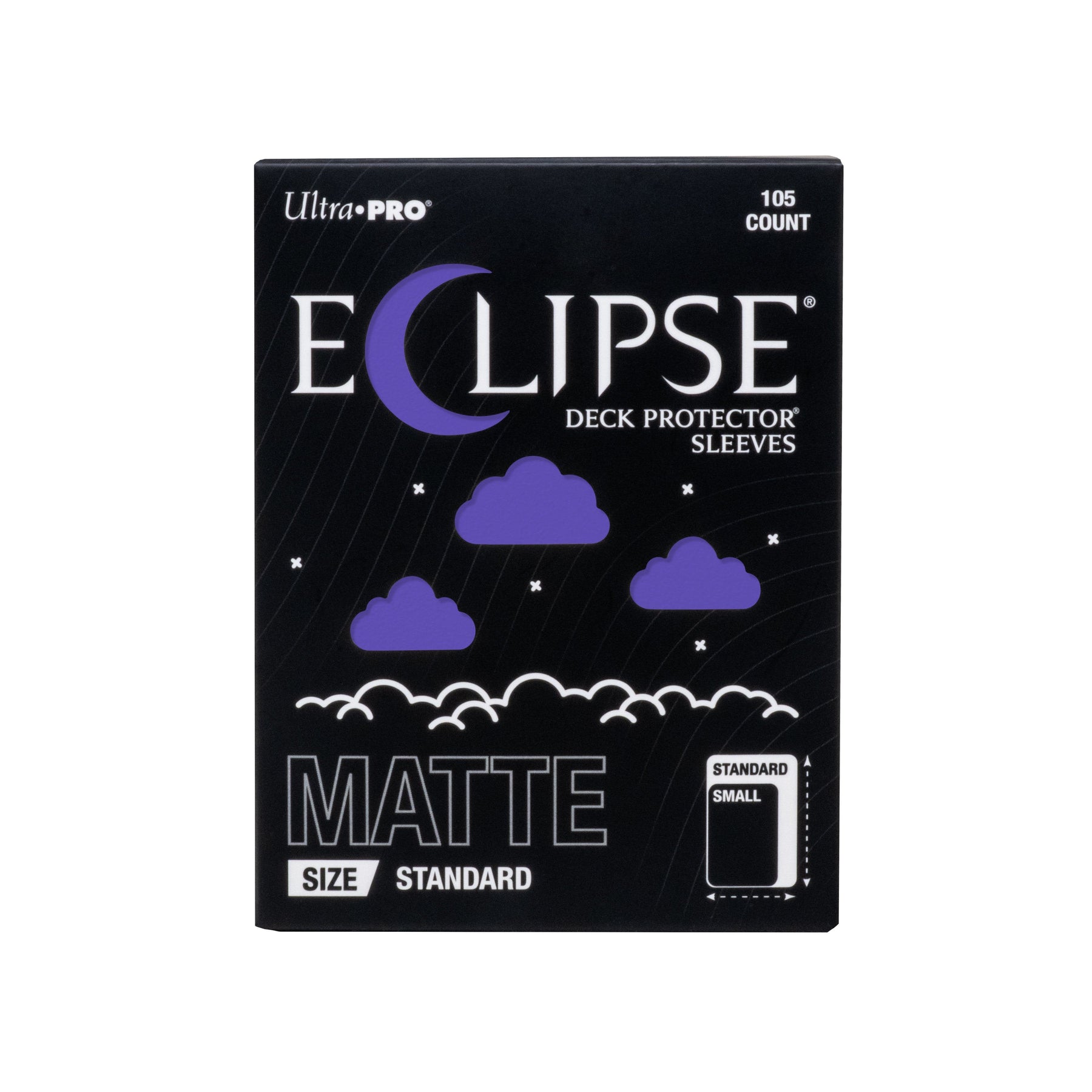 Ultra PRO Eclipse Matte Standard Size Card Sleeves 105ct Royal Purple – Durable Opaque Deck Protectors for Trading Cards, TCG, MTG, Pokémon Card Game Deck Protection (PRE-ORDER AUGUST)