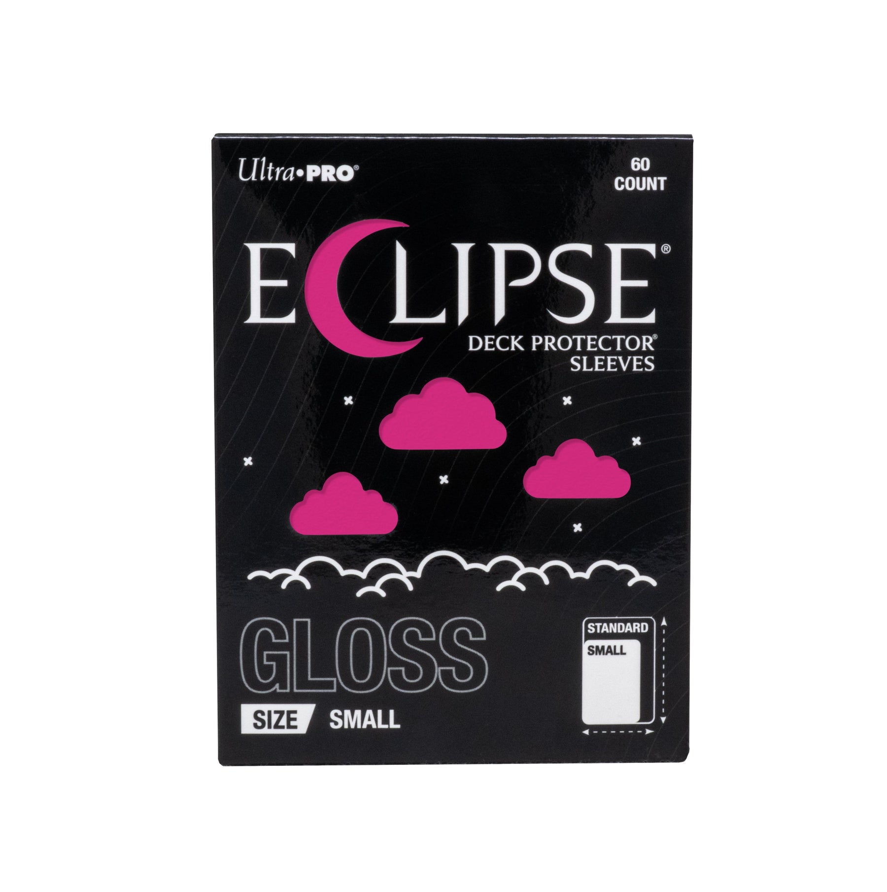 Ultra PRO Eclipse Gloss Small Deck Protector Sleeves Hot Pink 60CT – Opaque Back TCG Card Sleeves, Smooth Shuffle Feel, Durable Protection for Trading Cards, Card Game & Collectibles (PRE-ORDER AUGUST)