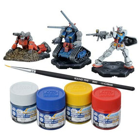 Bandai Gundam Assemble 01 Paint Pack - Unpainted Mini Gundam Figures for Gunpla Dioramas, Model Kits, Collectibles & Action Figures for Hobbyists & Anime Fans (PRE-ORDER NOVEMBER)