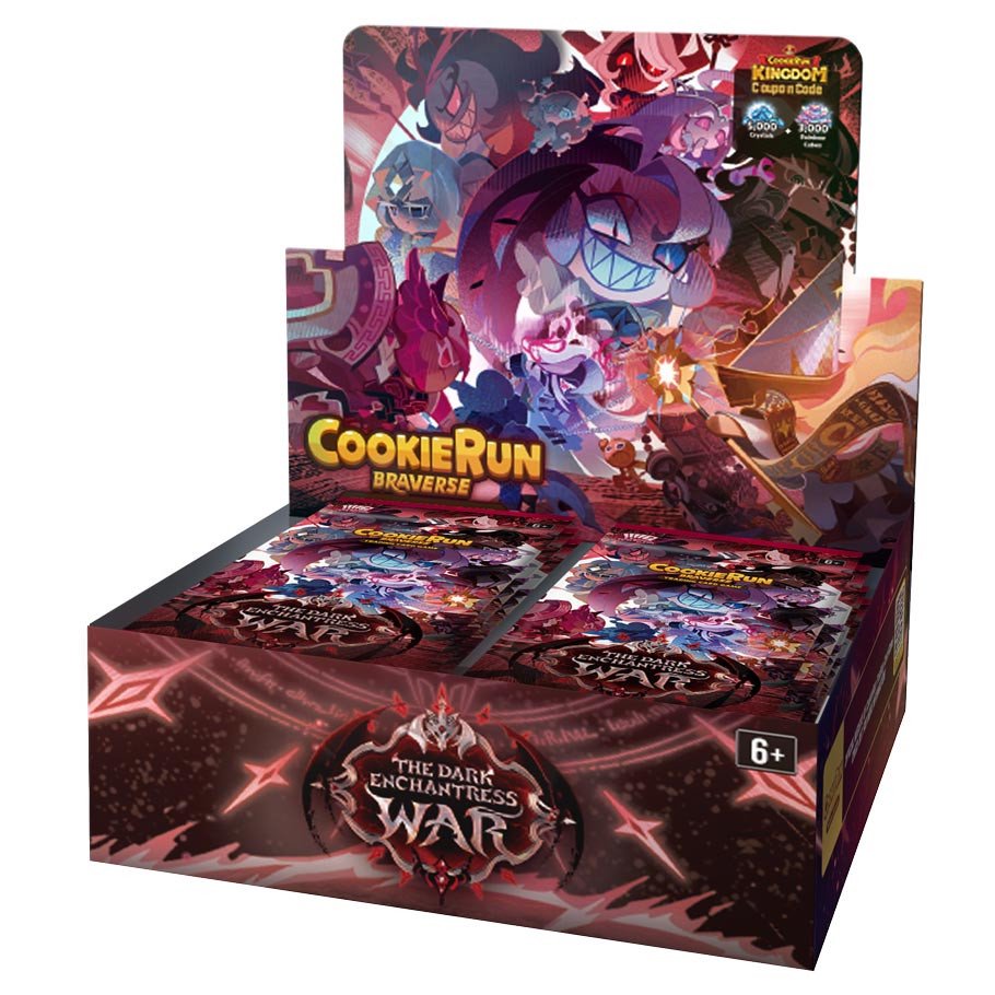 CookieRun Braverse TCG The Dark Enchantress War Booster Box English Trading Card Game - 28 Booster Packs
