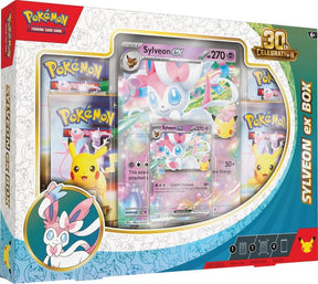 Pokemon TCG 30th Celebration Sylveon ex Box | Includes Foil Sylveon ex Promo Card, Oversized Foil Card & 4 Pokemon 30th Celebration Booster Packs | Trading Card Game Collectible (PREORDER - Release Date September 16, 2026)