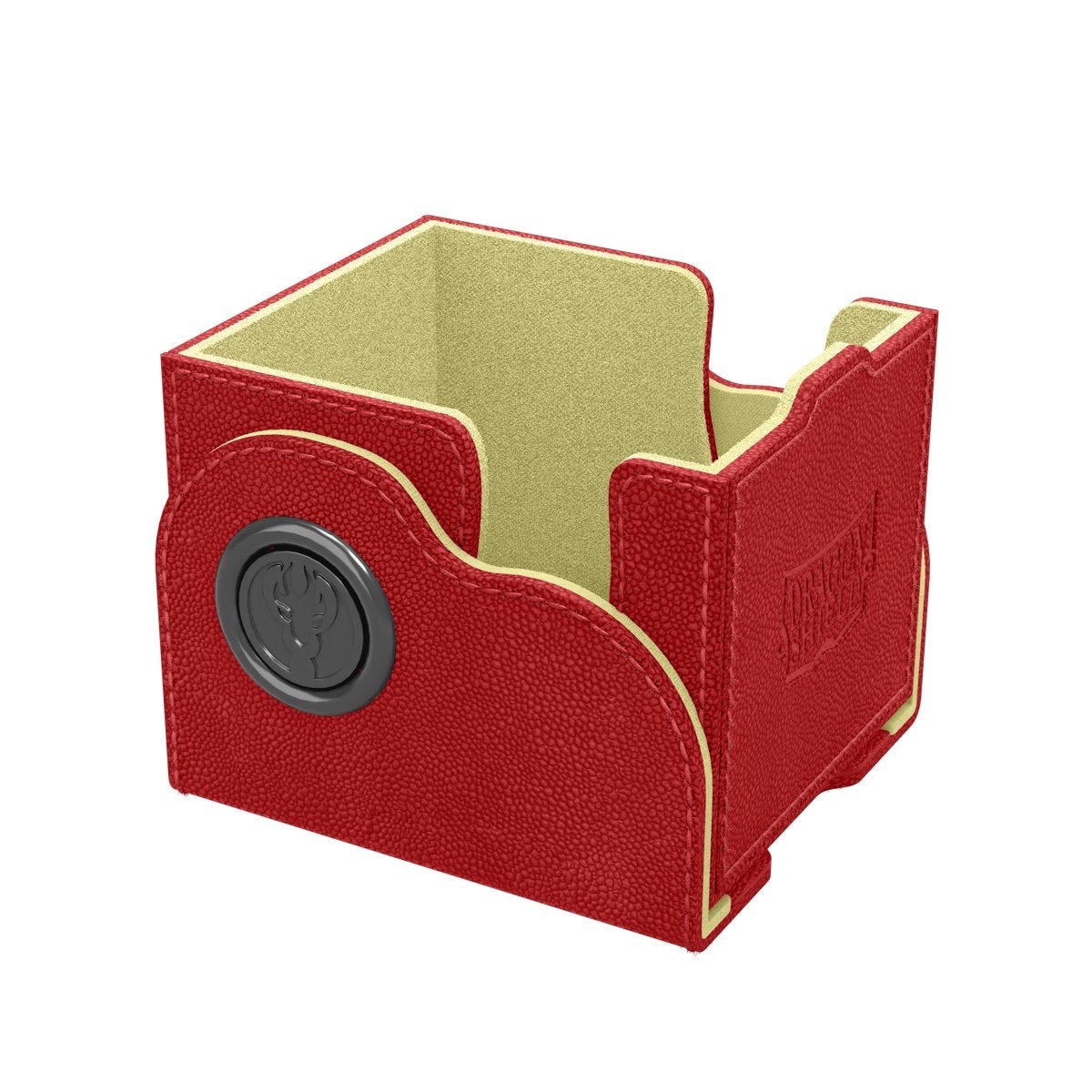 Dragon Shield Dragon Lock System Deck Box 100+ Red & Lemon Magnetic Card Deck Case for TCG & Trading Cards, Acrylic Display Window, Holds 130 Single-Sleeved Standard Cards (PREORDER - Release Date July 10, 2026)