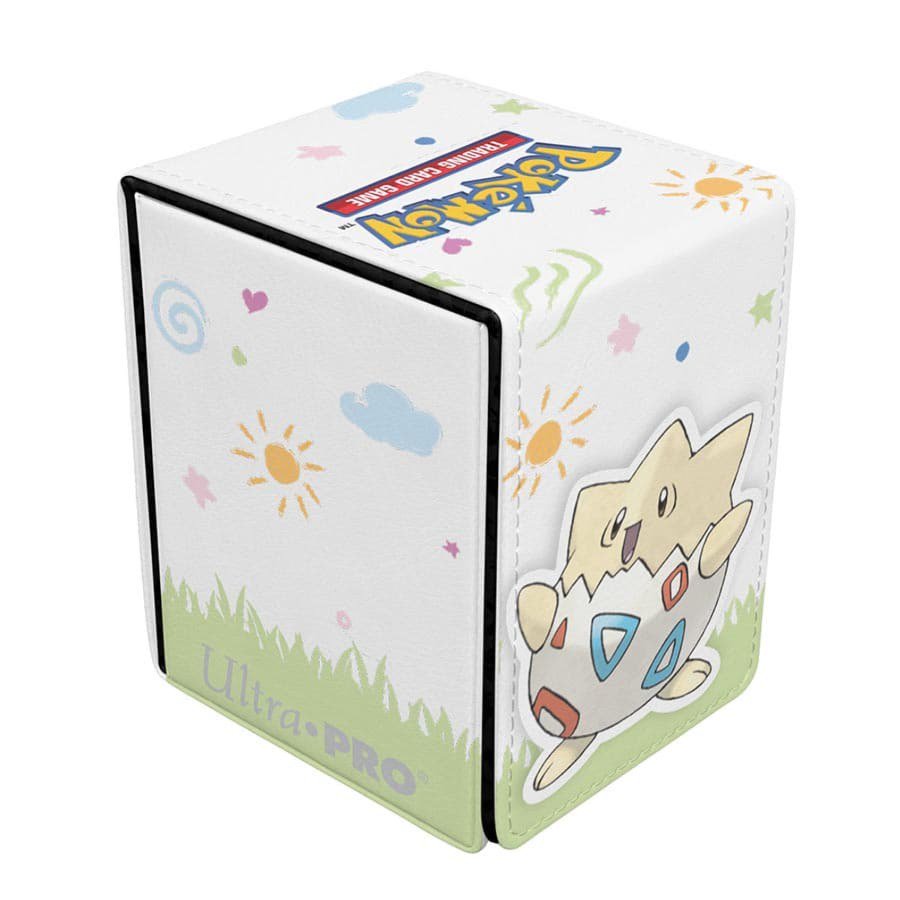 Ultra PRO Pokémon Togepi Alcove Flip Deck Box | Officially Licensed Pokémon TCG Premium Deck Box | Magnetic Closure | Holds 100 Double-Sleeved Standard Cards | Includes Togepi Deck Divider (PREORDER - Release Date August 2026)