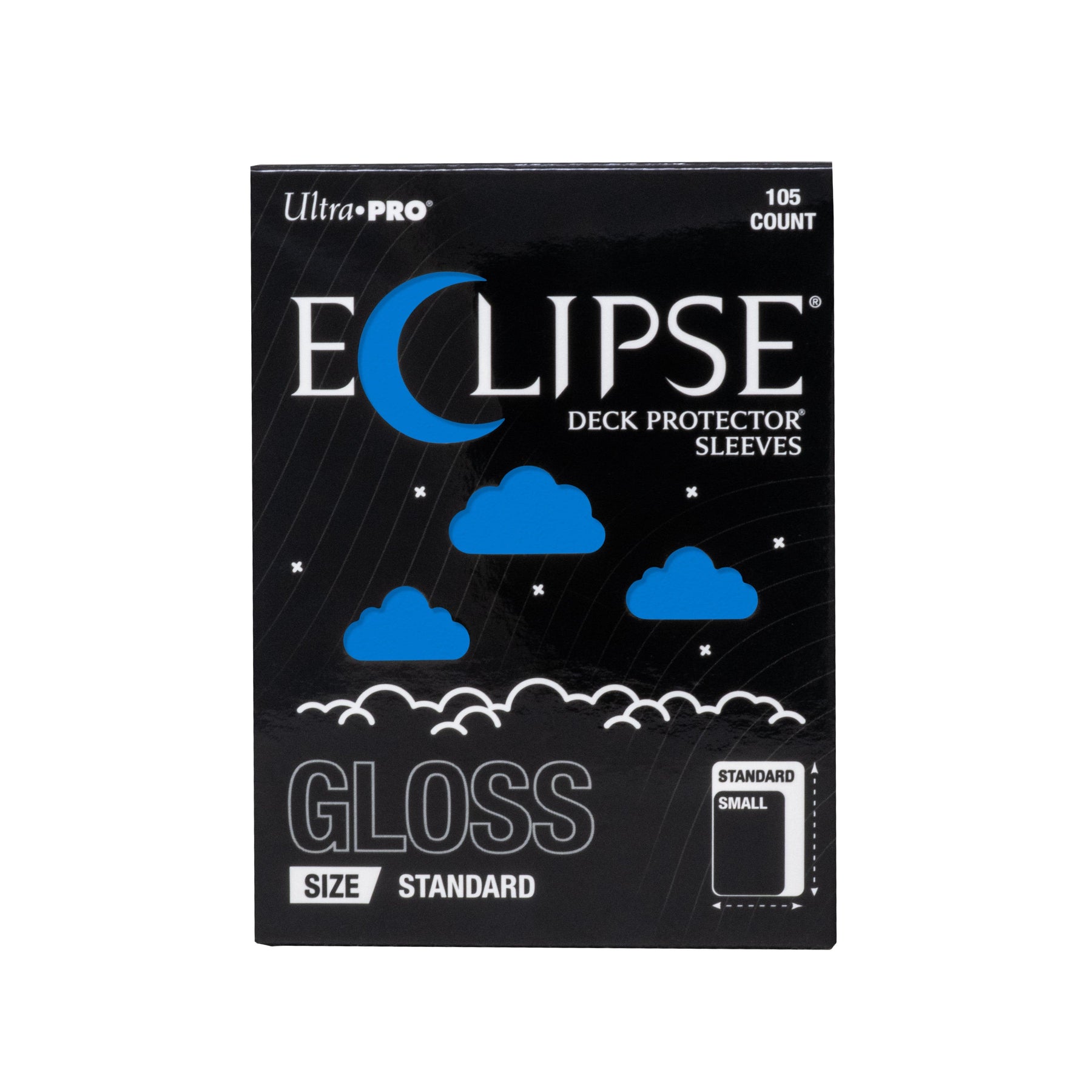 Ultra Pro Eclipse Gloss Deck Protector Sleeves Pacific Blue 105CT Standard Size – Opaque Split-Resistant Sleeves for TCG, Trading Cards, Card Game Deck & Collectibles (PRE-ORDER AUGUST)